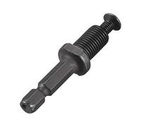 sourcing map Adaptador de portabrocas de 3/8"-24UNF, adaptador de portabrocas sin llave, vástago hexagonal para destornillador de impacto