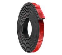 sourcing map Adhesivo Goma Tiras, 15mm(W) x3mm(T) x3m(L) Sólido Neopreno Goma Hoja Rollos con Adhesivo Respaldo para Bricolaje Juntas Sellos Almohadillas Manualidades