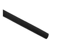sourcing map Aislamiento Trenzado Manguito, 16,4 Pies-10mm Alta TEMPERATURA Silicona Vidrio Fibra Manga Negro