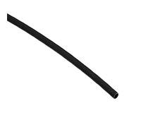 sourcing map Aislamiento Trenzado Manguito, 33 Pies-4mm Alta TEMPERATURA Silicona Vidrio Fibra Manga Negro