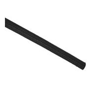 sourcing map Aislamiento Trenzado Manguito, 33 Pies-6mm Alta TEMPERATURA Silicona Vidrio Fibra Manga Negro