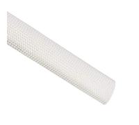 sourcing map Aislamiento Trenzado Manguito, 9.8 Pies-18mm Alta TEMPERATURA Vidrio Fibra Manguito Blanco