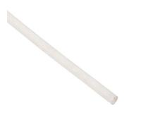 sourcing map Aislamiento Trenzado Manguito, 9,8 Pies-3mm Alta TEMPERATURA Silicona Vidrio Fibra Manga Blanco