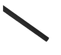 sourcing map Aislamiento Trenzado Manguito, 9,8 Pies-5mm Alta TEMPERATURA Silicona Vidrio Fibra Manga Negro