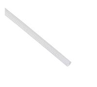 sourcing map Aislante retardante 3mmx5M blanco RoHS de Fibra de vidrio forrado de goma de silicona