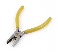 sourcing map Alicates de combinación de cortadores de alambre de agarre amarillo de ingenieros de 4.7 "de largo