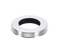 sourcing map Anillo de base de grifo, 2.1 x 1.25 pulgadas (OD x ID), acero inoxidable, galvanoplastia, cierre de arandela para grifo de baño, cocina, color plateado