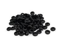sourcing map Anillo de goma pasamuros de sellado de junta de Cable eléctrico negro 8mm diámetro interior 100pcs