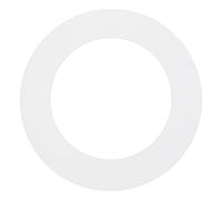 sourcing map Anillos Goof, 6,6 cm ID 9,6 cm OD Anillo de embellecedor plano de acero Goof para tapa de luz de montaje embutido convertidor de candelabro para luz empotrada ventilación medallón de