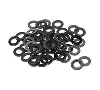 sourcing map Arandelas Planas De Nylon Para Tornillo Perno M16 De 30mm De Diámetro Externo De 3mm De Grosor 100Pcs