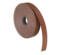 sourcing map Bandas de borde de chapa de madera de 2,8 cm x 7,6 m, tiras flexibles de roble rojo prepegadas, para planchar con cinta adhesiva de madera termofusible para reparación de armarios y