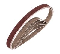 sourcing map Bandas de lijado de 10 mm x 533 mm, 5 unidades, grano 150, lijadora de óxido de aluminio, para carpintería, pulido de metal, afilador de cuchillos
