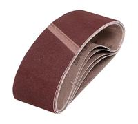 sourcing map Bandas de lijado de 100 mm x 610 mm, 5 unidades, grano 180, óxido de aluminio, lijadora, lijadora, para carpintería, pulido de metal, afilador de cuchillos