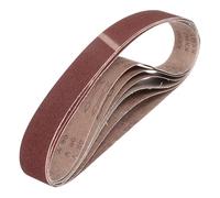 sourcing map Bandas de lijado de 50 mm x 1220 mm, 6 unidades, grano 80, lijadora de óxido de aluminio, para carpintería, pulido de metal, afilador de cuchillos
