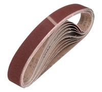 sourcing map Bandas de lijado de 50 mm x 711 mm, 9 unidades, grano 80, óxido de aluminio, lijadora, lijadora, para carpintería, pulido de metal, afilador de cuchillos