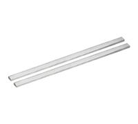 sourcing map Barra Plana de Acero Inoxidable 316L, Grosor de 5/32", Ancho de 3/8", Longitud de 8", Acabado Cepillado, Láminas de Recorte para Cocina, Manualidades, Juego de 2 Piezas