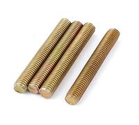 sourcing map - Barra roscada de metal de calibre M8 de 1,25 mm x 60 mm, tono bronce, 4 unidades
