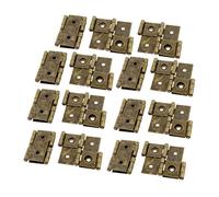sourcing map Bisagra De Doble Efecto 46Mmx54Mm Estilo Retro De La Pantalla Plegable Color Bronce 15Pcs