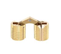 sourcing map Bisagra Oculta 12mm, 4x Bisagras Puerta Cilíndrica, Bisagras de Gabinete, Ángulo de Apertura de 180 Grados, para Armario Ventana Cajas de Herramientas
