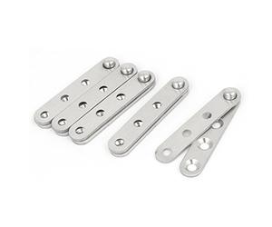 sourcing map Bisagra Para Puerta 60Mm X 11Mm X 9Mm De Acero Inoxidable Giratoria De 360 Grados Pivote 5Pcs