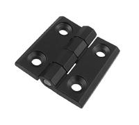 sourcing map Bisagra Puerta 50 × 50 mm, Bisagra de Aluminio Negro, Bisagra de Gabinete Rodamiento de Bolas, Bisagra Madera de Agujero Avellanado para Armario Ventana Joyeros de Madera