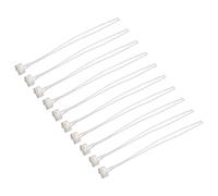 sourcing map Bombilla Zócalo, CA/CC 12-250V 2A 20cm Largo LED Lámpara Base Soporte para GU5.3 G4 MR16 MR11 Bombillas, Paquete de 10