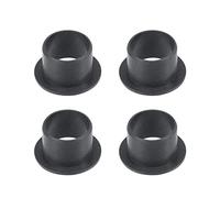 sourcing map Brida Manga Rodamientos 14mm Interior Diámetro 16mm OD 12mm Longitud POM Envuelto Aceite Sin Bujes Negro 4uds