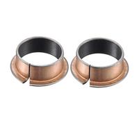 sourcing map Brida Manguito Rodamientos 30mm Diámetro x 34mm OD x 16mm Longitud x 42mm Brida Diámetro x 2mm Brida Grosor Envuelto Sin Aceite Bujes 2 Piezas