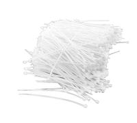 sourcing map Bridas para Cables, 75mm x 2mm Bridas de Plástico, Bridas Cables Autoblocantes, Blanca 1000 Piezas