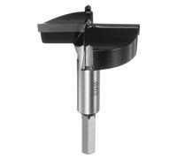 sourcing map Broca Forstner de 63 mm (2-1/2 pulgadas) de carburo de tungsteno para madera Forstner para perforación de bisagras, carpintería, color negro