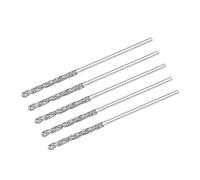 sourcing map Brocas de acero HSS de alta velocidad de 1 mm, para cristal, conchas de mar, azulejos, 5 unidades