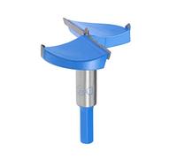 sourcing map Brocas Forstner para Madera, Diámetro 65mm, Madera Hole Saw Taladro para Herramientas de Madera, Acero al Tungsteno Titanium Recubierto, Corte Agujero en Carpintería, Azul