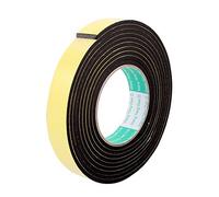 sourcing map Burlete Adhesiva EVA, Cinta Aislante Espuma de de Una Cara 25mm Ancho 4mm Grosor 3 Metros Longitud, Burlete Puerta Burlete Ventana Antiruido Resistente a los Golpes, Paquete de 1