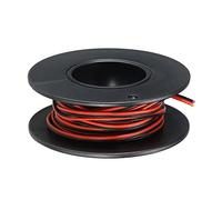 sourcing map Cable de Calibre 30, Cable Eléctrico de Silicona Paralelo de 2 Conductor 30 AWG, Carrete Alambre Trenzado de Cobre Estañado 3,0 m para Cable Extensión de Tira de LED, Modelo Auto