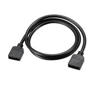 sourcing map Cable divisor RGB hembra a hembra de 4 pines Conector de extensión de 50cm de longitud
