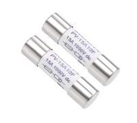 sourcing map Cartucho de cerámica Fusible 15A DC 1000V 10x38mm Reemplazo rápido para multímetro digital 2pcs