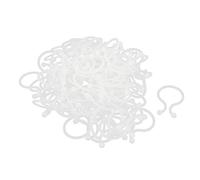 sourcing map Cierre de Giro en Forma de U o en un Lugar con Cable Juego de Bridas para 22 mm de diámetro 100 Piezas Beige