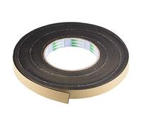 sourcing map Cinta de espuma de sellado de 15 mm de ancho, 1,5 mm de grosor, 10 m de largo, tira autoadhesiva de EVA para aislamiento de ventanas y puertas
