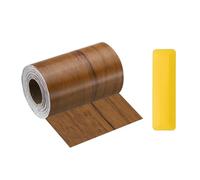 sourcing map Cinta de reparación de grano de madera de 4 pulgadas x 33 pies, parche de reparación autoadhesivo realista de madera con rascador de plástico para mesas, puertas, ventanas, muebles