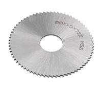 sourcing map Circular Sierra Hoja 60mm (2-3/8") Diámetro 1,5mm Grosor 72 Dientes 6542 Alta Velocidad Acero (HSS) barrenado Cortador con 16mm Eje para Madera PVC Aluminio Corte
