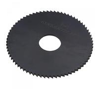 sourcing map Circular Sierra Hoja 63mm (2-1/2") Diámetro 2mm Grosor 72 Dientes 6542 Alta Velocidad Acero (HSS) Nitruración barrenado Cortador con 16mm Eje para Metal Madera Corte