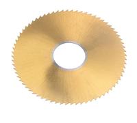 sourcing map Circular Sierra Hoja, 80mm (3-1/7") Diámetro 0,5mm Grosor 72 Dientes, M35 Cobalto Alta Velocidad Acero Titanio Recubierto fres*do Cortador con 22mm Eje para Inoxidable Acero Cobre