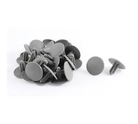 sourcing map Clips Plásticos De Fijación Gris 30Pcs para Coche Agujero