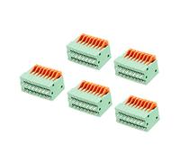 sourcing map Conector de bloque de terminales de resorte PCB KF141V 150V 2A 2.54mm 8 pines para PCB, placas electrónicas, paquete de 5