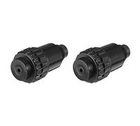 sourcing map Conector Negro Del Compresor De Aire 16mm Diámetro De La Rosca Del Tapón De Aceite Accesorios De Repuesto 2Pcs