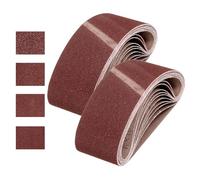 sourcing map Correas de lijado de 100 mm x 610 mm, 20 unidades de grano 40/80/120/240 de óxido de aluminio, lijadora de lijadora para carpintería, pulido de metal, afilador de cuchillos