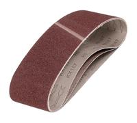 sourcing map Correas de lijado de 102 mm x 914 mm, 3 piezas de grano 60 de óxido de aluminio, lijadora abrasiva para afilador de cuchillos, carpintería, pulido de metales