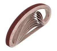 sourcing map Correas de lijado de 13 mm x 305 mm, 20 unidades, grano 120, lijadora de óxido de aluminio, lijadora, para carpintería, pulido de metal, afilador de cuchillos