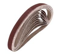 sourcing map Correas de lijado de 13 mm x 305 mm, 20 unidades, grano 150, lijadora, lijadora, lijadora, para carpintería, pulido de metal, afilador de cuchillos