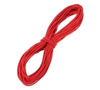 sourcing map Cuerda de polipropileno de 6 mm x 45,7 m, cuerda trenzada sólida multiusos para barco, cuerda marina para camping, asta de bandera, tendedero, al aire libre, rojo